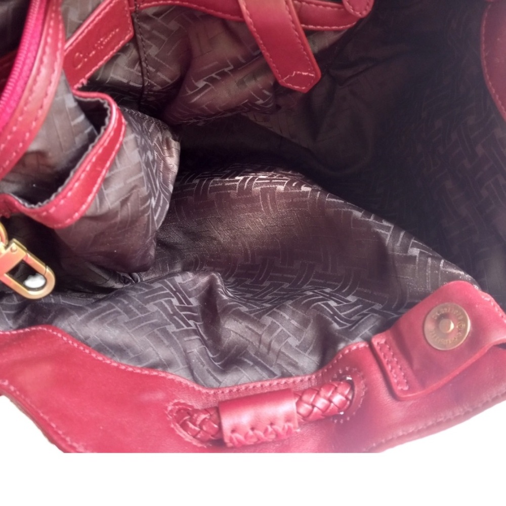 Cole Haan “Denny” Bag in Red Suede - Picture 7 of 10
